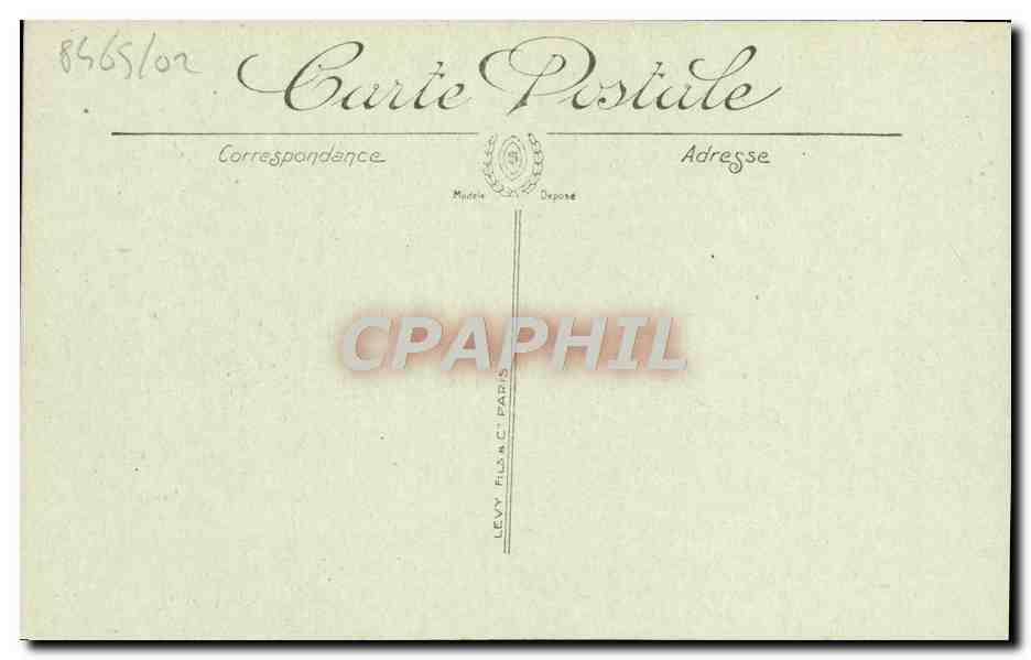 CPA Trouville les jetees a l'heure de la maree Bateau — Verso