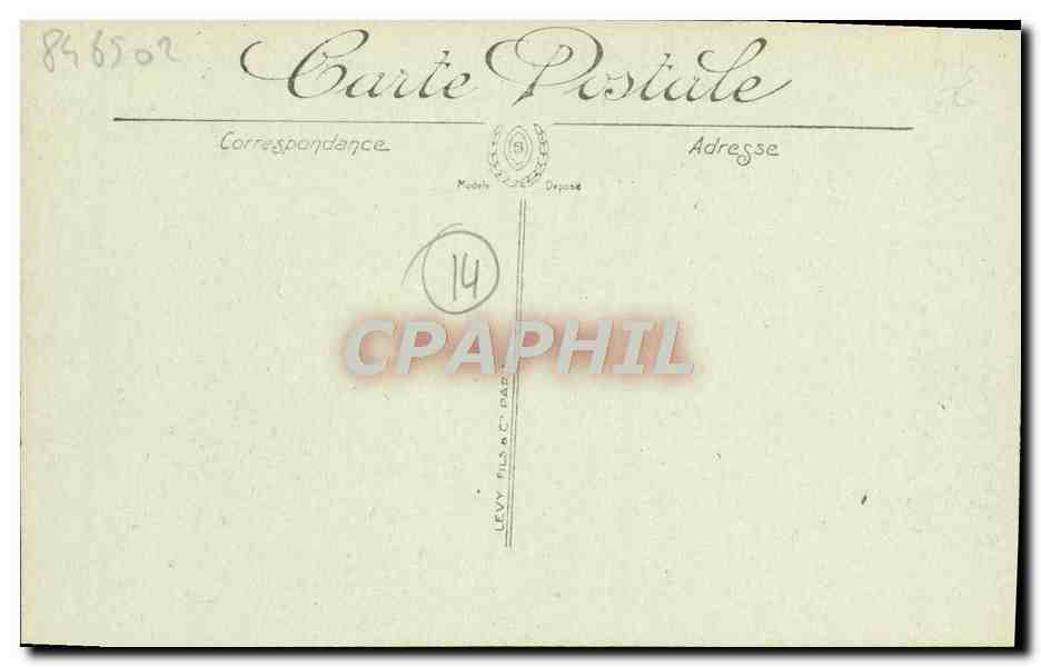 CPA Trouville les jetees a l'heure de la maree Bateau — Rückseite