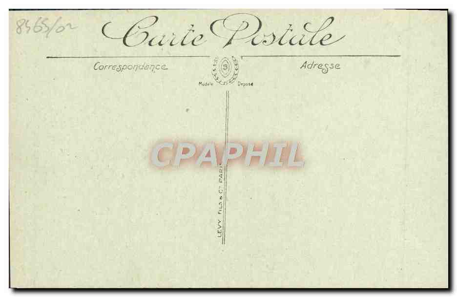 CPA Trouville les jetees a l'heure de la maree Bateau — Rückseite