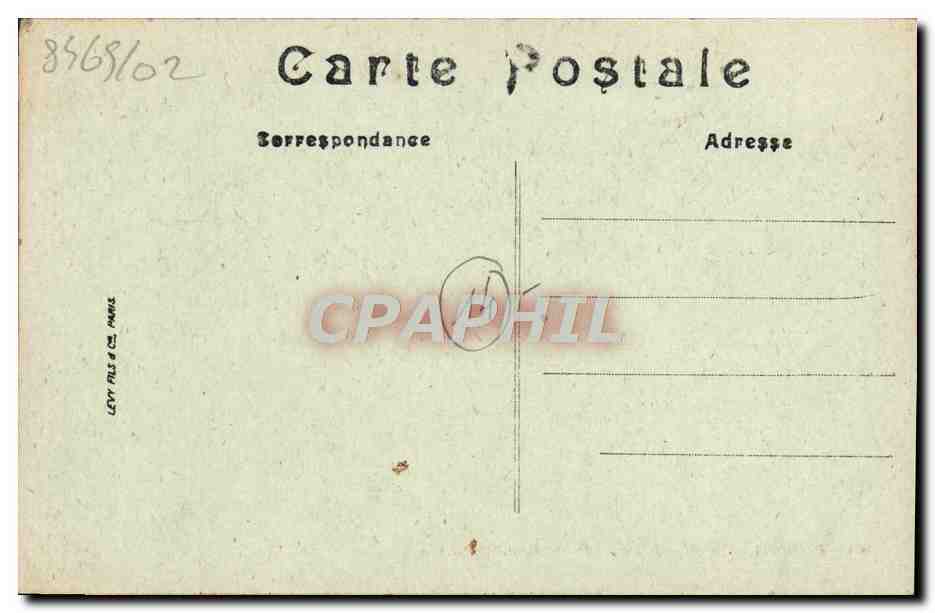 CPA Trouville les jetees a l'heure de la maree Bateau — Rückseite
