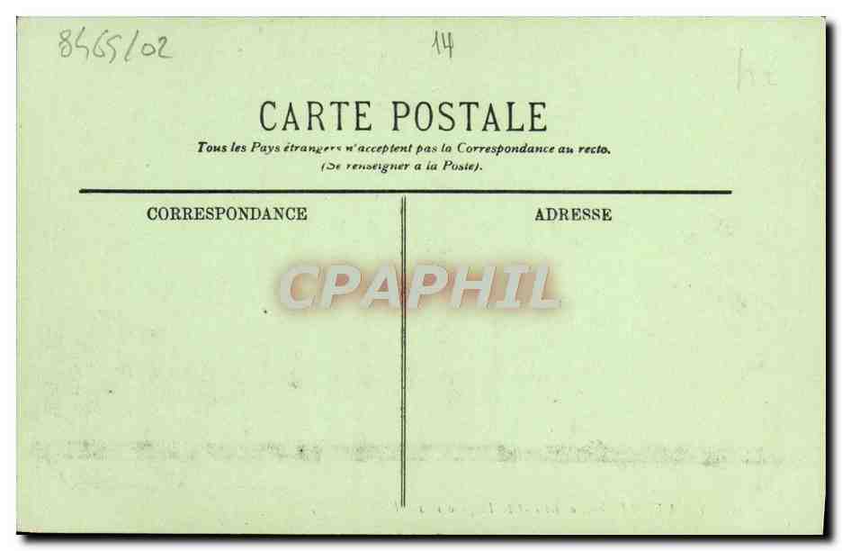 CPA Trouville La jetee et la plage a maree basse — Rückseite