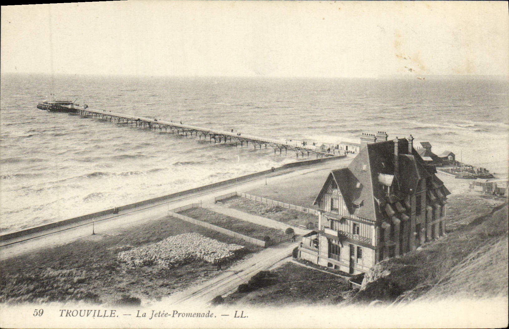 Trouville — Die Mole-Promenade — LL. Nr. 59