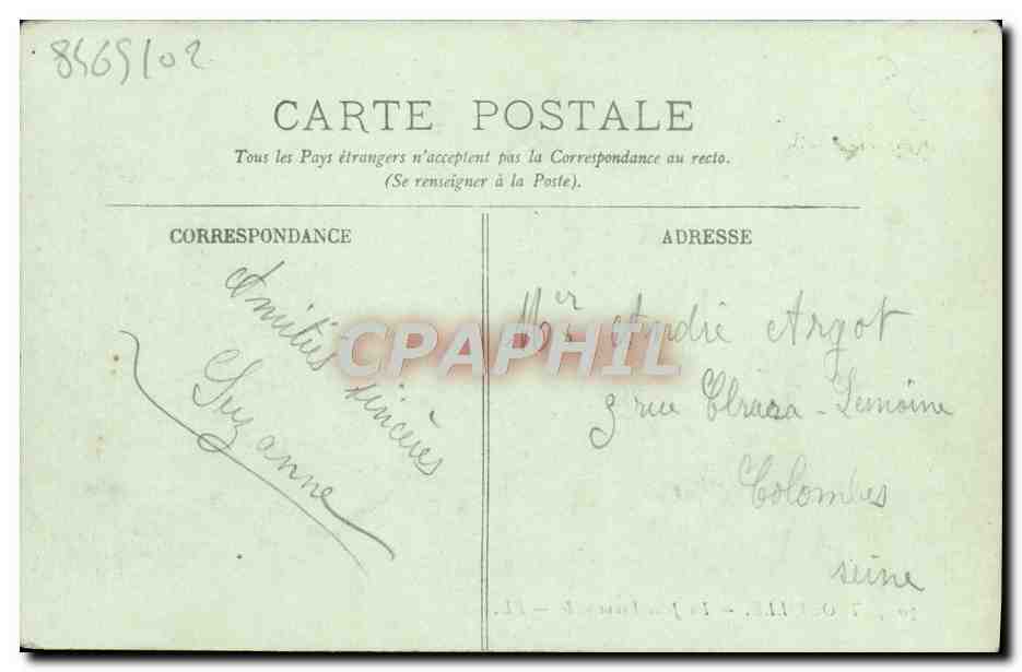 CPA Trouville La jetee promenade — Rückseite