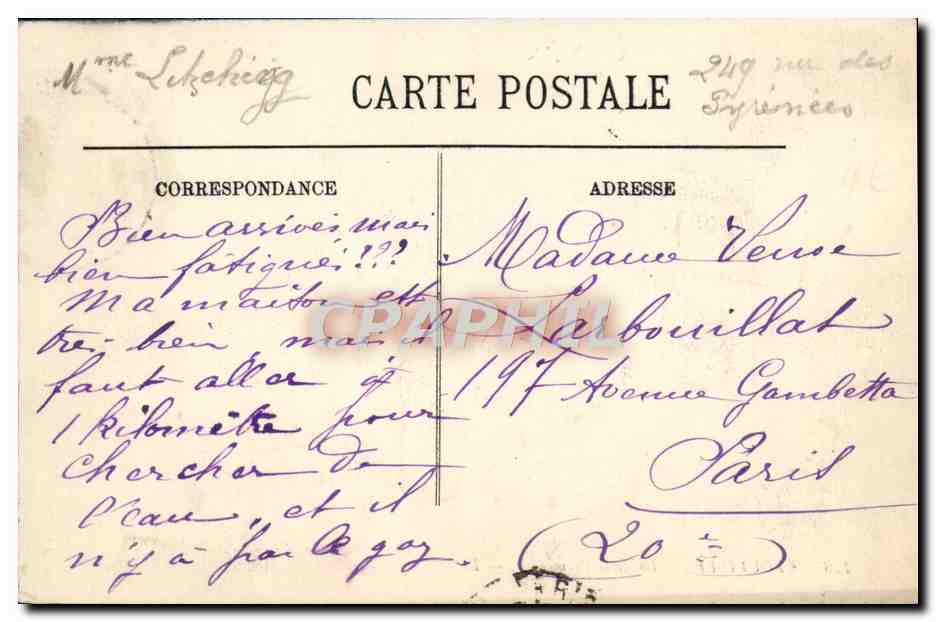 CPA Trouville La jetee promenade — Verso