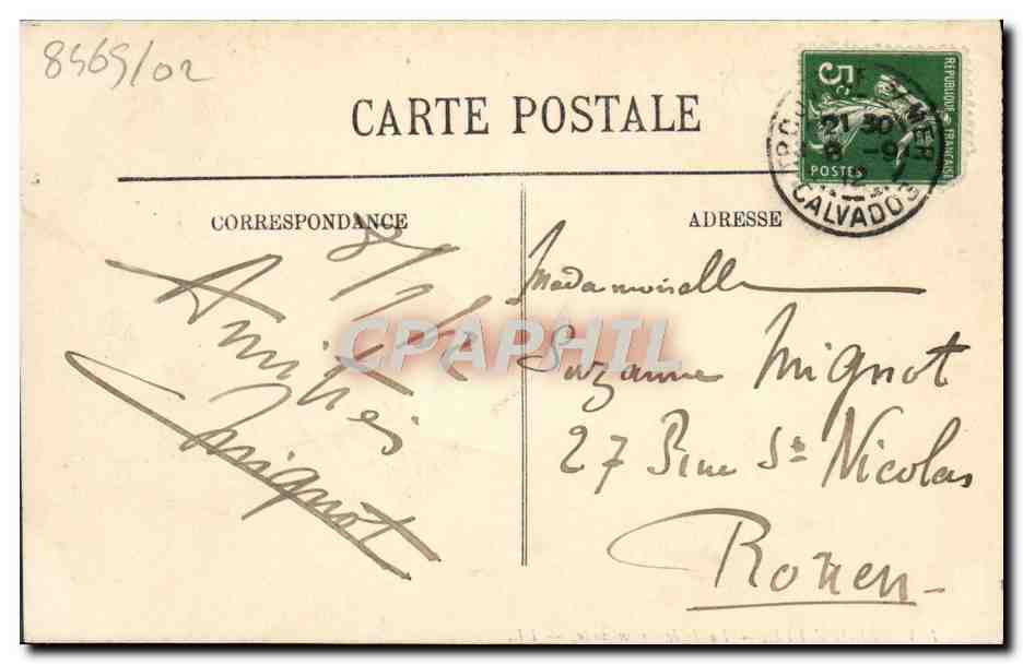 CPA Trouville La jetee promenade — Verso
