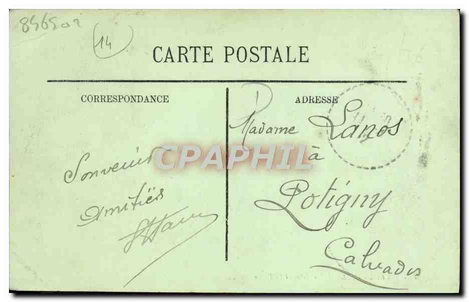 Trouville — La Diga e la Spiaggia — LL, n°118 — Verso