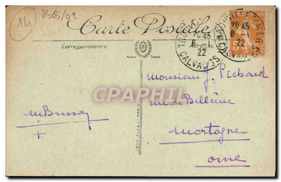 CPA Trouville La jetee promenade — Rückseite