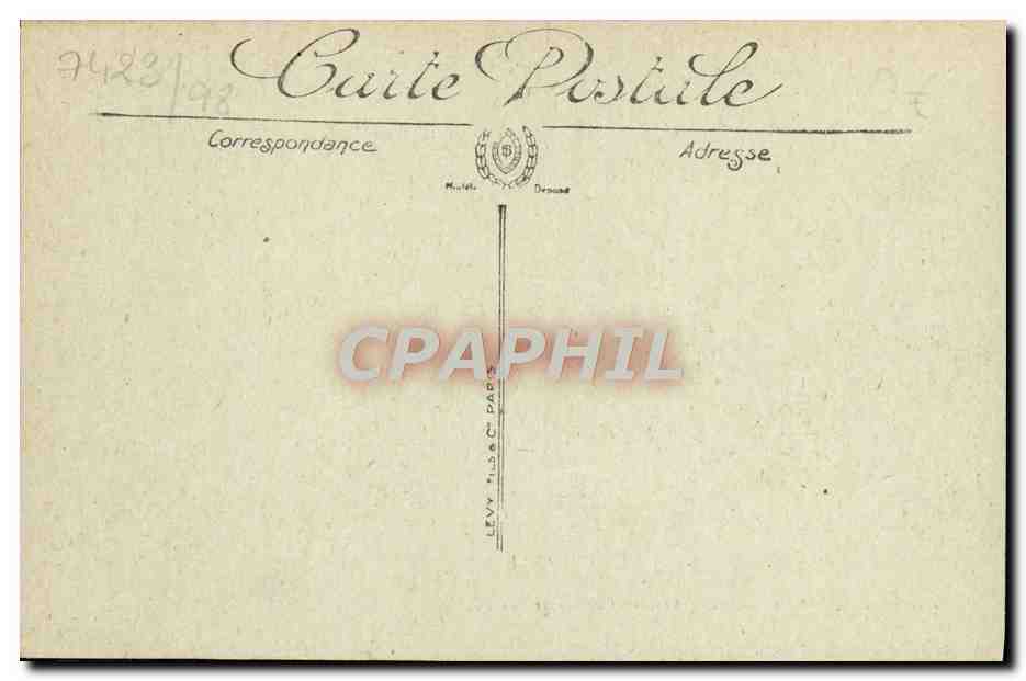 CPA Trouville Les jetees contrejour — Rückseite