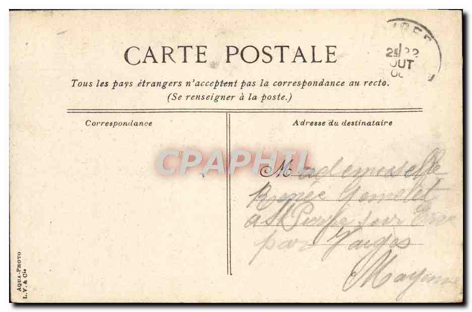 CPA Trouville sur mer Bateau de peche sortant du port — Rückseite