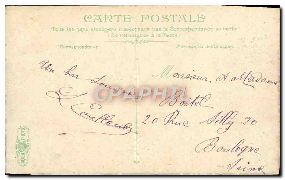 CPA Trouville la plage le casino — Rückseite