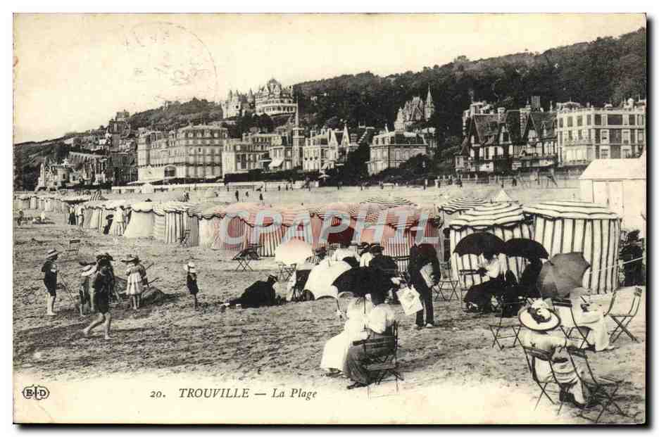 CPA Trouville La plage