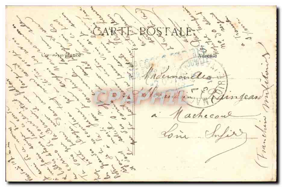 CPA Trouville La plage — Rückseite