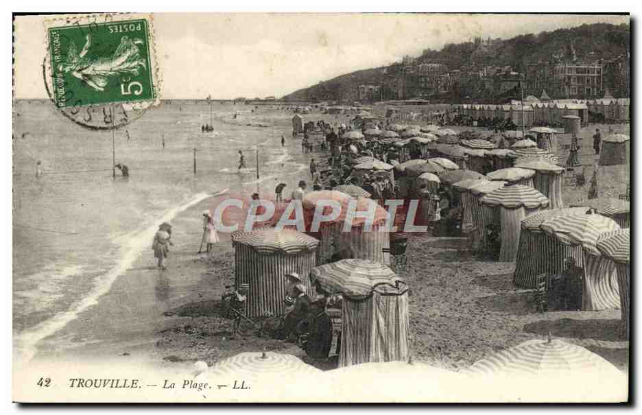 CPA Trouville La plage