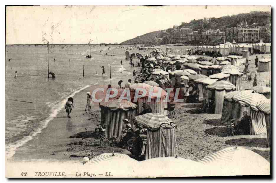 CPA Trouville La plage