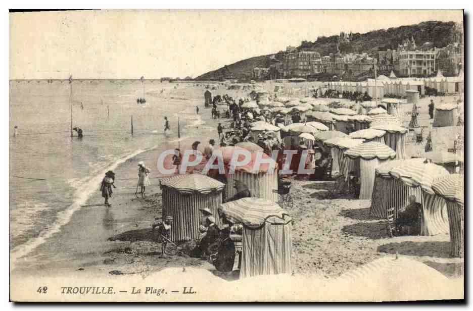 CPA Trouville La plage