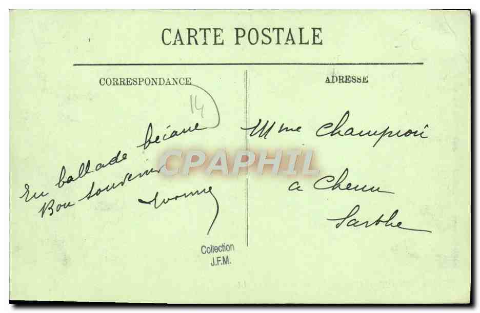 CPA Trouville la plage et le casino — Verso