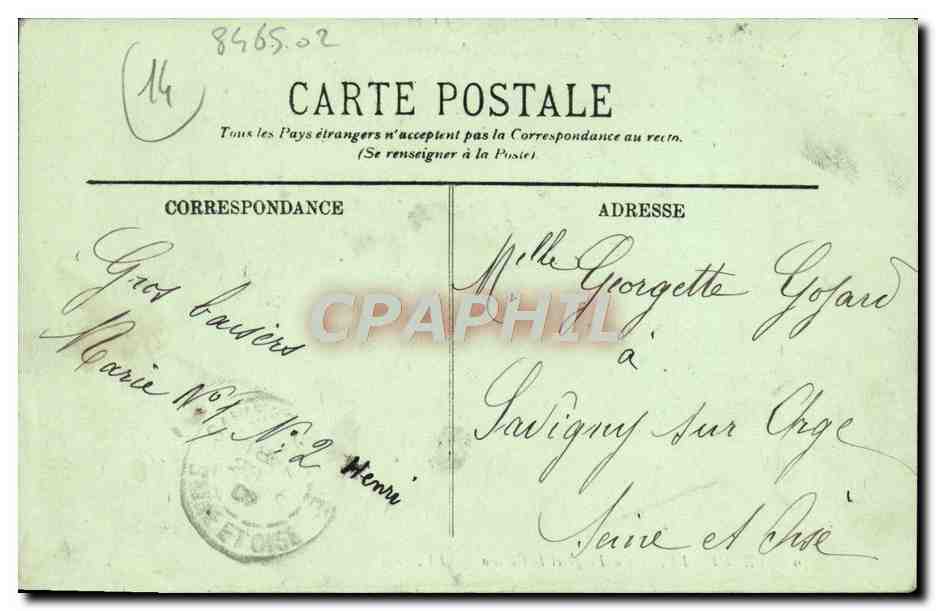 CPA Trouville la plage et le casino — Verso