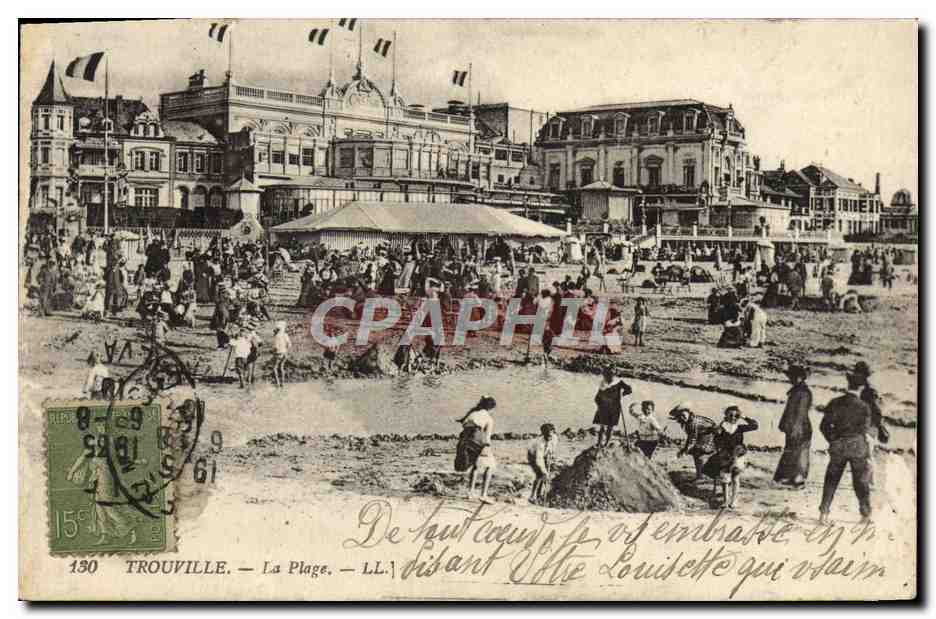 CPA Trouville la plage