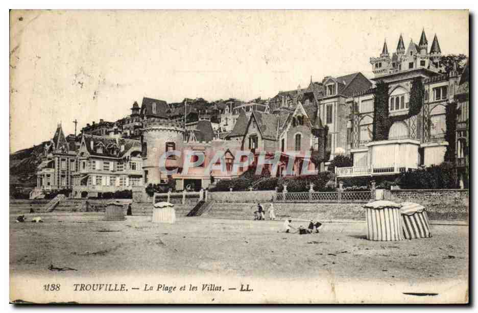 CPA Trouville La plage et les villas