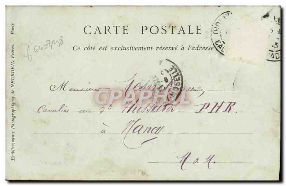 CPA Trouville La promenade de la plage et le casino — Verso