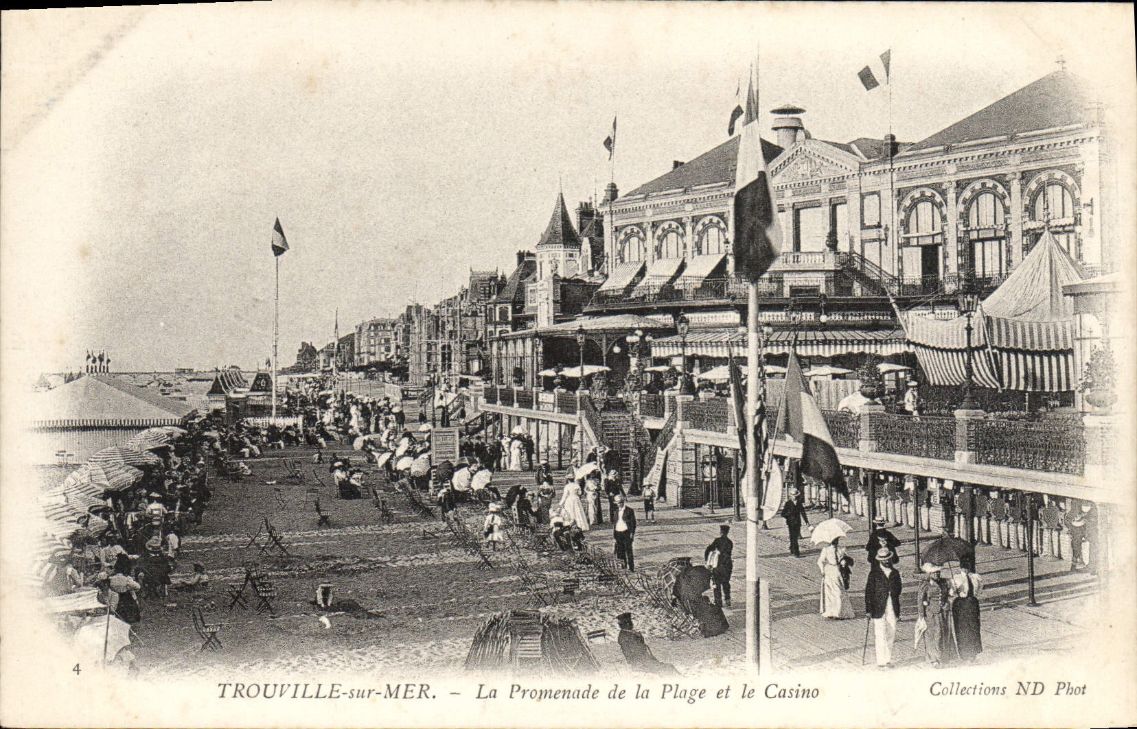 TROUVILLE-sur-MER — La Promenade de la Plage et le Casino — Collections ND Phot