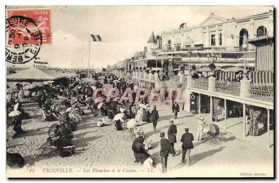 Trouville — Les Planches et le Casino — Édition Delafoy