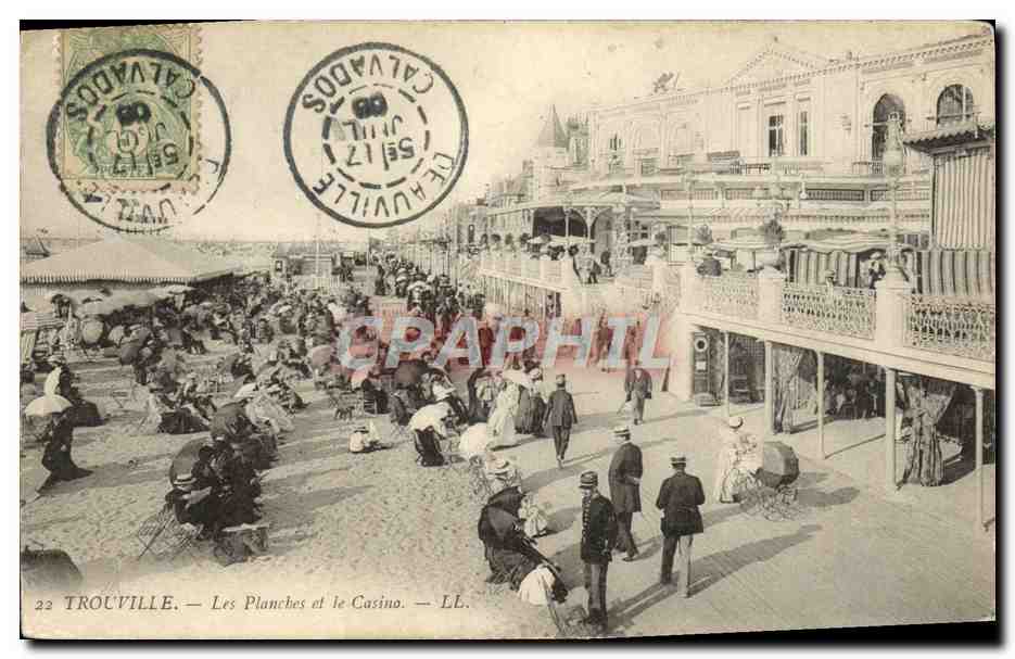 CPA Trouville Les planches et le casino