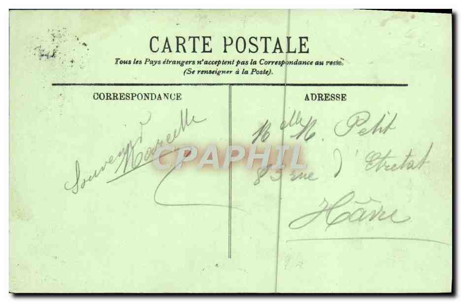 CPA Trouville Les planches — Verso