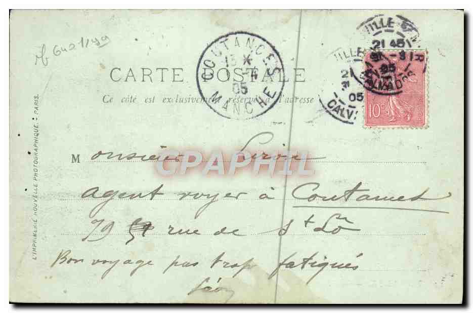 CPA Trouville Les planches — Verso