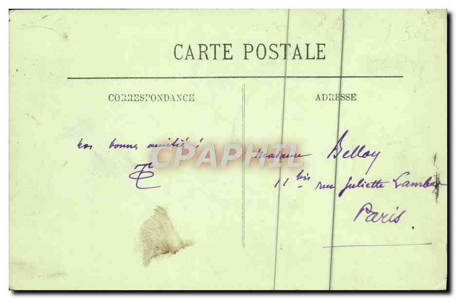 CPA Trouville Les planches — Verso