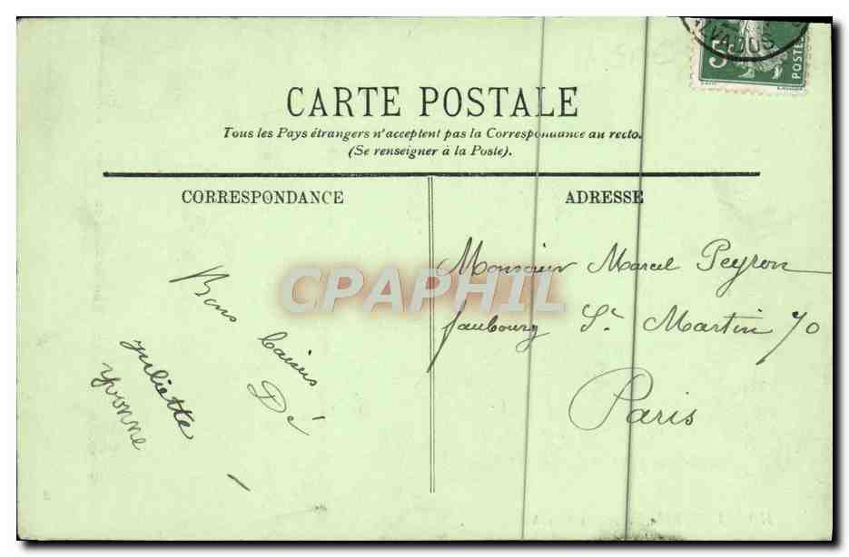 CPA Trouville Les planches — Rückseite