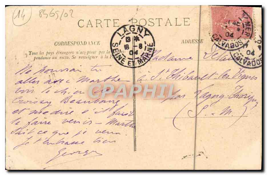 CPA Trouville La poissonnerie Bateau — Rückseite
