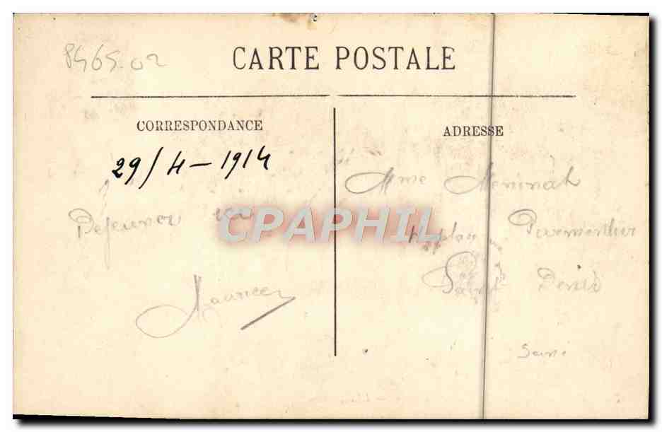 CPA Trouville Le pont de la gare — Rückseite