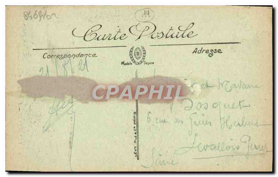 Trouville — Le Port et le Casino — Li. — n°134 — Verso