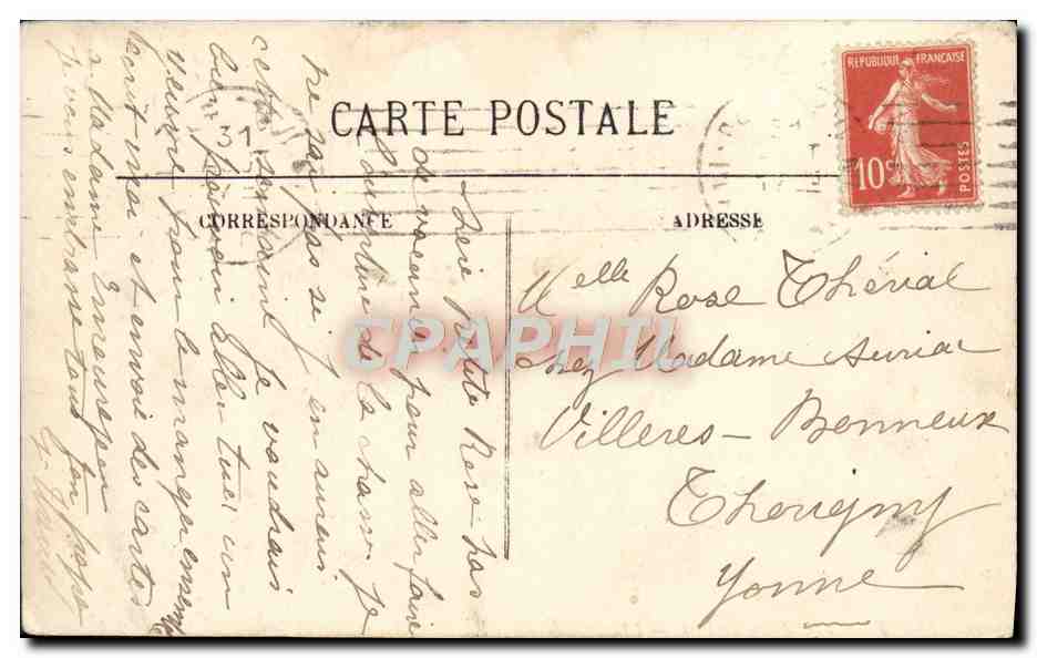 CPA Trouville Le port Bateaux Peche Pecheur  — Verso