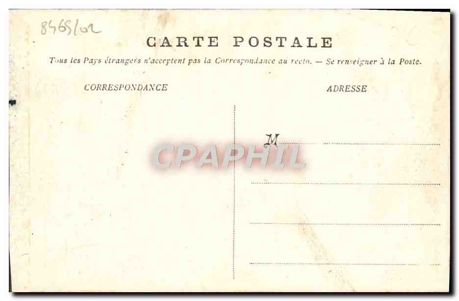 CPA Trouville Entree du port bateaux — Rückseite