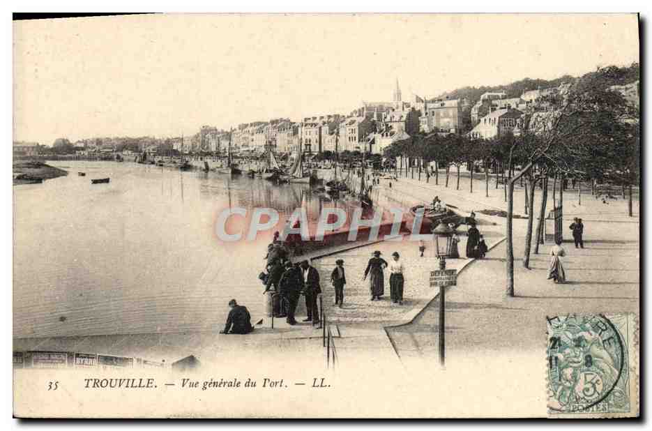 CPA Trouville Vue Generale du port