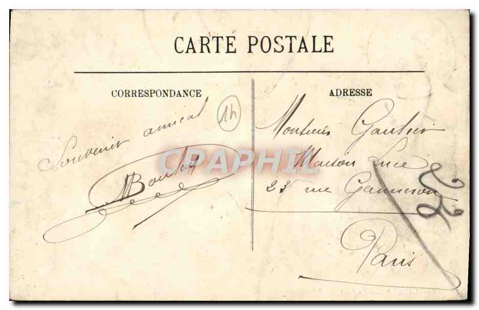 CPA Trouville Le port Bateaux — Rückseite