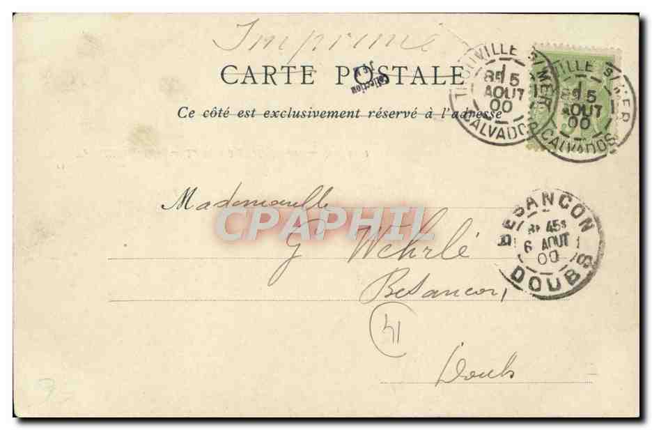 CPA Trouville Le port a maree haute Bateau  — Verso