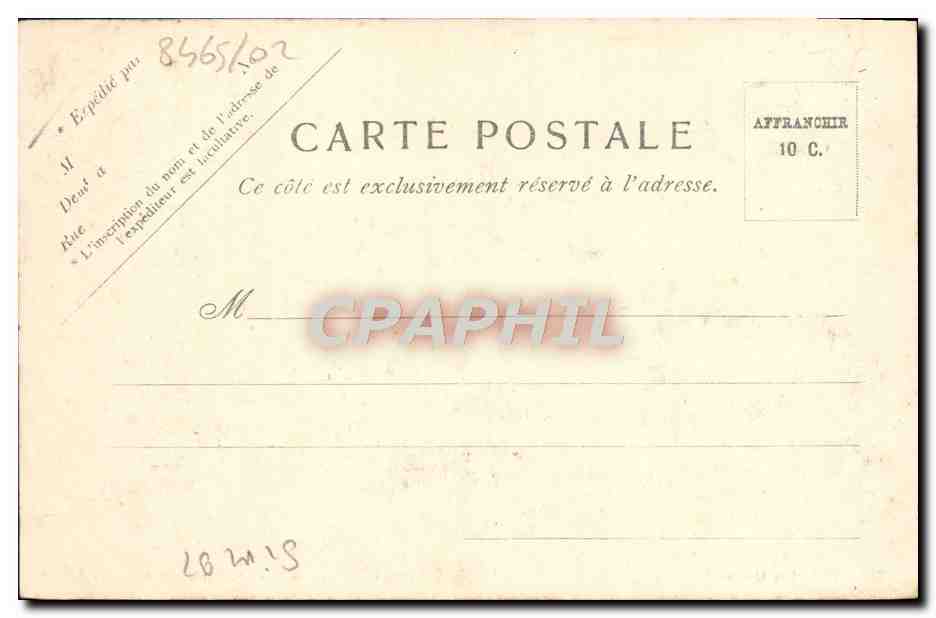 CPA Trouville les quais Bateaux — Verso