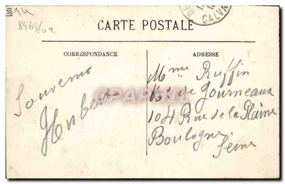 CPA Trouville Vue generale des quais — Rückseite