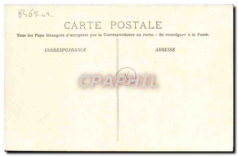CPA Trouville Les roches noires — Rückseite