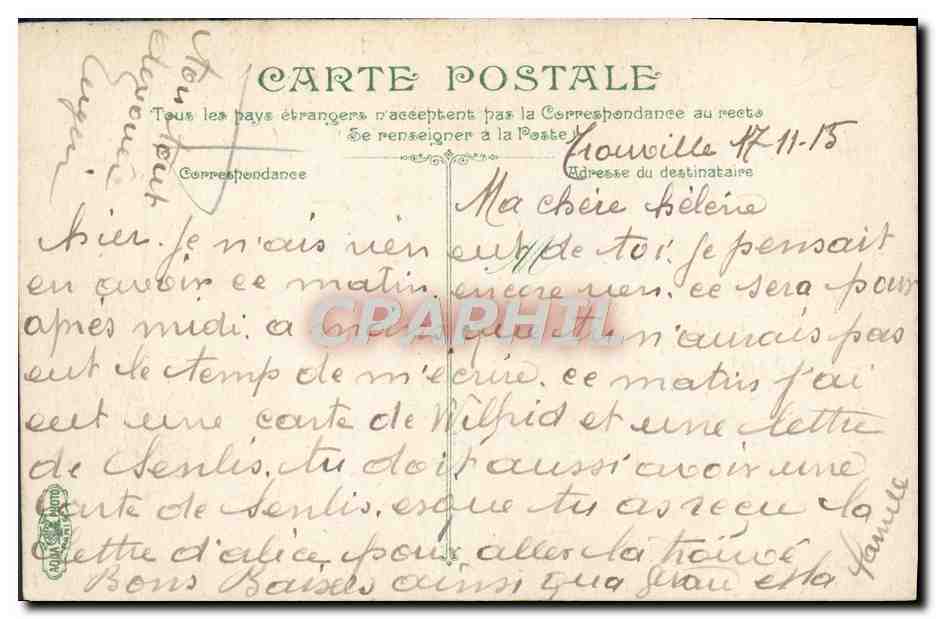 CPA Trouville La rue de paris — Verso