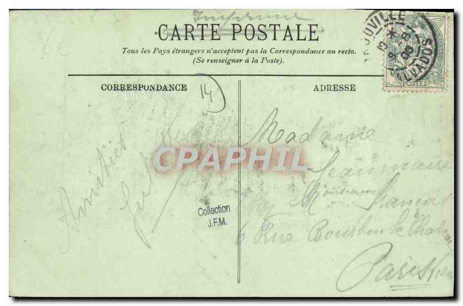 CPA Trouville La rue de paris — Verso