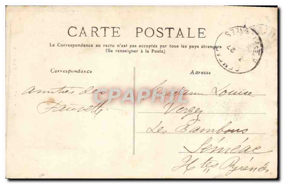 CPA Trouville sur mer la tour Malakoff — Rückseite