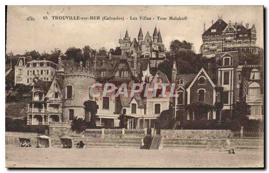 CPA Trouville Sur mer Les villas tour Malakoff