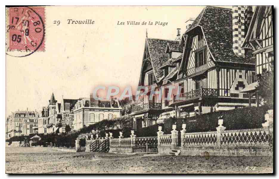 CPA Trouville Les villas de la plage
