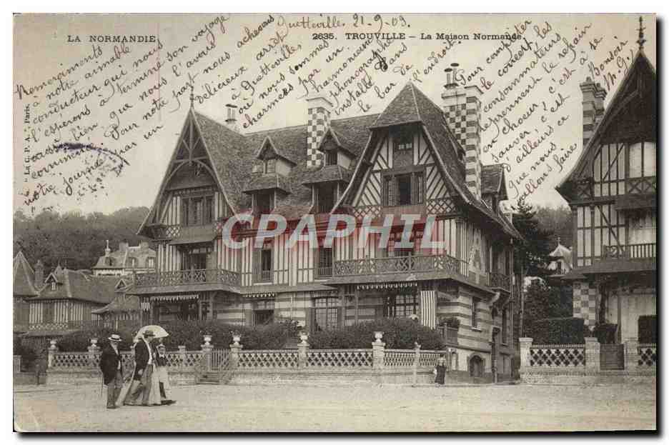 CPA Trouville La maison normande