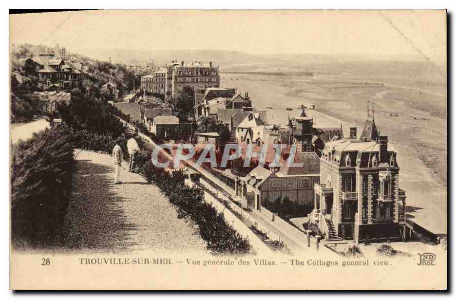 CPA Trouville sur mer vue generale des villas