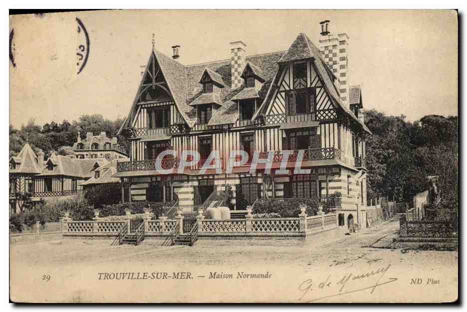 Trouville-sur-Mer — Normannische Villa — G. de Mounier, ND Phot